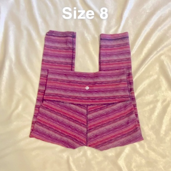 Lululemon Berry Stripe Wunder Unders - Picture 2 of 5